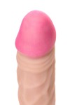 Телесный реалистичный фаллоимитатор для фистинга на присоске - 28 см. фото 8 — pink-kiss