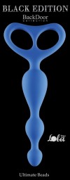 Синяя анальная цепочка Ultimate Beads - 17 см. фото 2 — pink-kiss