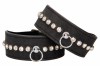 Черные наручники Diamond Studded Wrist Cuffs фото 1 — pink-kiss