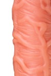 Телесная удлиняющая насадка с крупной головкой - 16,5 см. фото 10 — pink-kiss