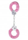 Розовые меховые наручники с ключами фото 2 — pink-kiss
