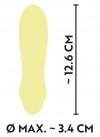 Желтый мини-вибратор Cuties 2.0 - 12,6 см. фото 2 — pink-kiss