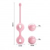 Нежно-розовые вагинальные шарики Kegel Tighten Up I фото 3 — pink-kiss