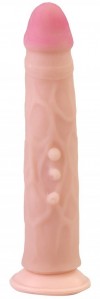 Телесный фаллоимитатор на присоске FLEX & FIX SISTEM №54 - 23 см. фото 1 — pink-kiss