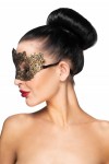 Золотистая карнавальная маска "Курса" фото 3 — pink-kiss