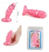 Розовый анальный стимулятор-фаллос - 12,3 см. фото 2 — pink-kiss