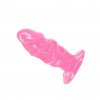 Розовый анальный стимулятор-фаллос - 12,3 см. фото 5 — pink-kiss
