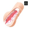 Реалистичный мастурбатор-вагина с рельефной внутренней поверхностью фото 7 — pink-kiss