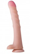 Реалистичный супергигант на присоске - 37 см. фото 1 — pink-kiss