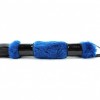 Нежная плеть с синим мехом BDSM Light - 43 см. фото 3 — pink-kiss