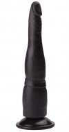 Чёрный анальный фаллоимитатор на подошве-присоске - 18,5 см. фото 1 — pink-kiss