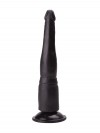 Чёрный анальный фаллоимитатор на подошве-присоске - 18,5 см. фото 3 — pink-kiss