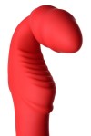 Красный безремневой страпон с вибрацией фото 12 — pink-kiss