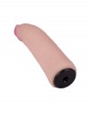 Телесная изогнутая насадка на Harness с коннектором GREEN LINE - 18 см. фото 5 — pink-kiss