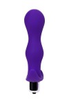Фиолетовая изогнутая анальная вибропробка - 14 см. фото 4 — pink-kiss