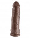 Коричневый фаллоимитатор-гигант 12" Cock with Balls - 30,5 см. фото 1 — pink-kiss