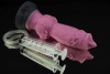 Розовый фаллоимитатор собаки "Акита" с эякуляцией - 25 см. фото 1 — pink-kiss