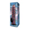 Коричневый вибратор-реалистик с пультом ДУ - 20,5 см. фото 3 — pink-kiss