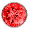 Большая серебристая анальная пробка Diamond Red Sparkle Large с красным кристаллом - 8 см. фото 3 — pink-kiss