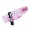 Розовая насадка на фаллос с вибрацией - 13 см. фото 3 — pink-kiss