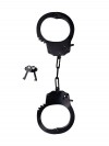 Черные стальные наручники фото 1 — pink-kiss