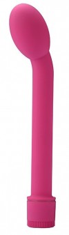 Ярко-розовый вибромассажер G-SPOT VIBRATOR - 21 см. фото 1 — pink-kiss
