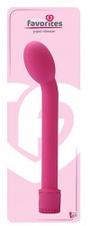Ярко-розовый вибромассажер G-SPOT VIBRATOR - 21 см. фото 3 — pink-kiss