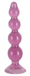 Фиолетовый анальный стимулятор-ёлочка Anal Beads - 13 см. фото 1 — pink-kiss