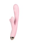 Розовый вибромассажер MERYL со стимулятором клитора - 22,5 см. фото 4 — pink-kiss