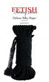 Черная веревка для фиксации Deluxe Silky Rope - 9,75 м. фото 1 — pink-kiss