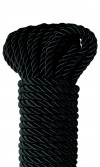 Черная веревка для фиксации Deluxe Silky Rope - 9,75 м. фото 3 — pink-kiss
