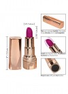 Золотистый вибратор-помада с пурпурным мягким кончиком Hide & Play Rechargeable Lipstick фото 5 — pink-kiss
