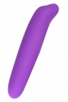 Фиолетовый мини-вибратор с вытянутым кончиком - 12,5 см. фото 1 — pink-kiss