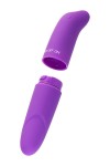 Фиолетовый мини-вибратор с вытянутым кончиком - 12,5 см. фото 5 — pink-kiss