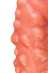 Телесная, покрытая пузырьками насадка на член - 16,5 см. фото 10 — pink-kiss