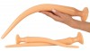 Набор из 3 телесных удлиненных анальных пробок Super Long Flexible Butt Plug Set фото 4 — pink-kiss