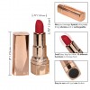 Золотистый вибратор-помада с красным мягким кончиком Hide & Play Rechargeable Lipstick фото 3 — pink-kiss