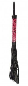 Аккуратная плетка с красной рукоятью Passionate Flogger - 39 см. фото 1 — pink-kiss