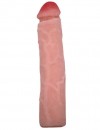 Телесный фаллоимитатор без мошонки из ультраскин - 23,5 см. фото 1 — pink-kiss