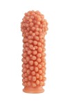 Телесная насадка с мягкими пузырьками - 16,5 см. фото 3 — pink-kiss