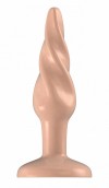 Телесная анальная пробка Butt Plug Rounded 3 Inch - 7,6 см. фото 1 — pink-kiss