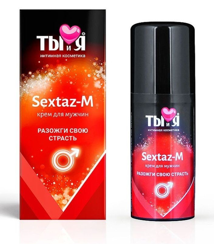 Крем Sextaz-m с возбуждающим эффектом для мужчин - 20 гр. фото 1 — pink-kiss