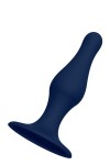 Синяя анальная пробка SILICONE PLUG LARGE - 15,6 см. фото 2 — pink-kiss
