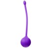 Фиолетовый металлический шарик с хвостиком в силиконовой оболочке фото 1 — pink-kiss