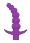 Фиолетовая вибрирующая анальная елочка Sweet Toys - 10,8 см. фото 1 — pink-kiss