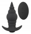 Черная анальная вибропробка RC Butt Plug - 9,6 см. фото 1 — pink-kiss