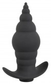 Черная анальная вибропробка RC Butt Plug - 9,6 см. фото 3 — pink-kiss
