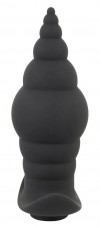 Черная анальная вибропробка RC Butt Plug - 9,6 см. фото 4 — pink-kiss