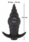 Черная анальная вибропробка RC Butt Plug - 9,6 см. фото 9 — pink-kiss