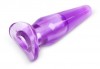 Фиолетовая анальная пробка - 8 см. фото 2 — pink-kiss